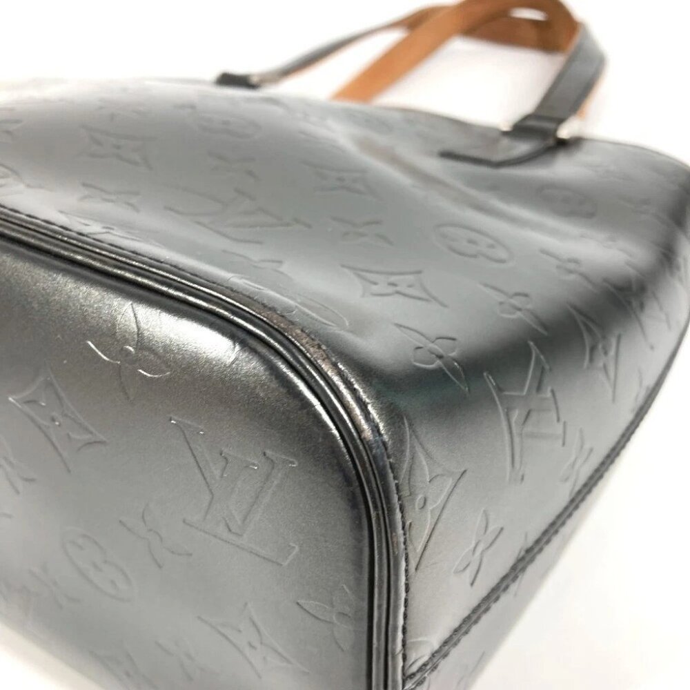 LOUIS VUITTON M55112 Stockton Tote Bag Shoulder Bag Monogram matte leather Black - Picture 8 of 15